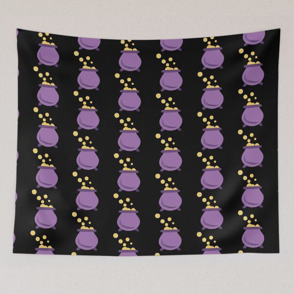 Item preview, purple cauldron and yellow bubbles designed and sold by jazzydevil.