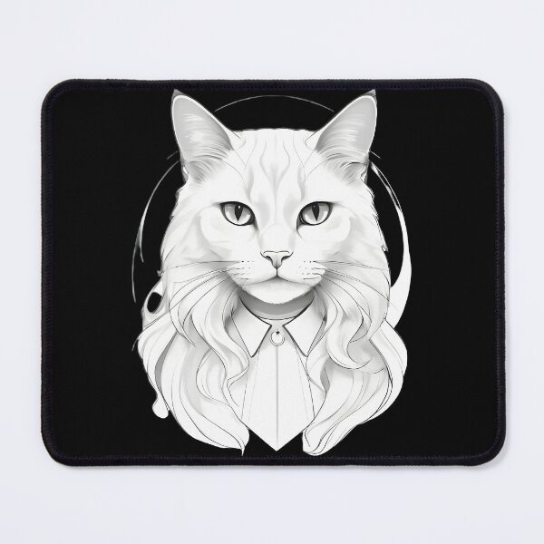 Item preview, Salem's Enchanted White Cat designed and sold by Dakson Design - Fantasy Art.
