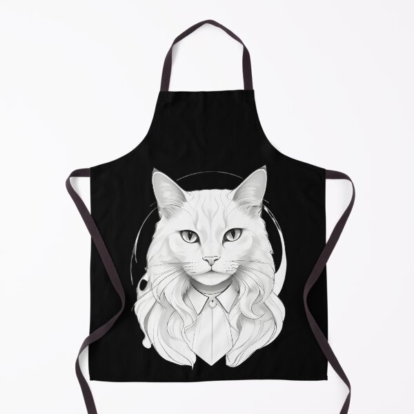 Item preview, Salem's Enchanted White Cat designed and sold by Dakson Design - Fantasy Art.