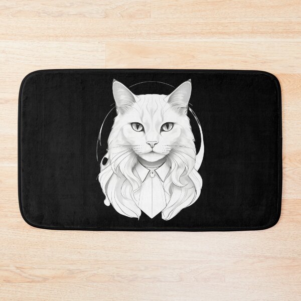 Item preview, Salem's Enchanted White Cat designed and sold by Dakson Design - Fantasy Art.
