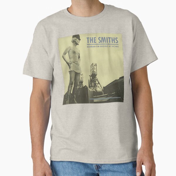 Item preview, The Smiths T-shirt - Barbarism begins at home Cover Art designed and sold by Sovietmovies.