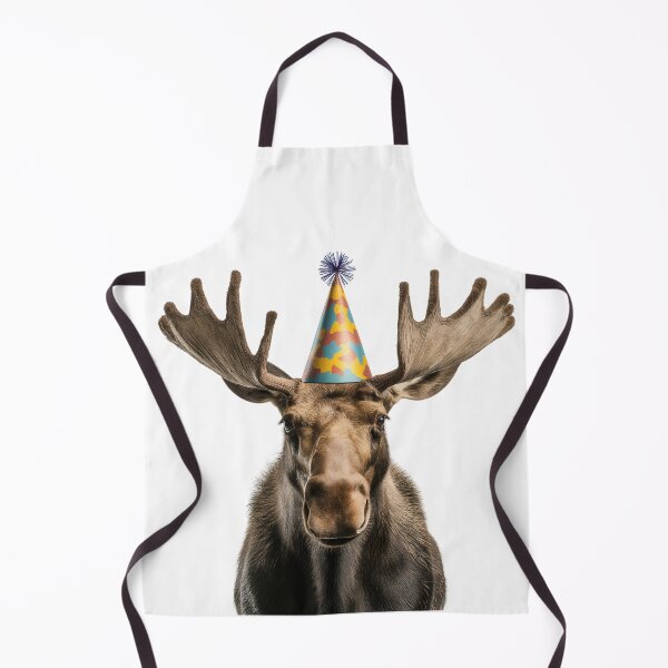 Item preview, Lindo alce con sombrero de fiesta para celebrar el cumpleaños designed and sold by LazyOwlStore.