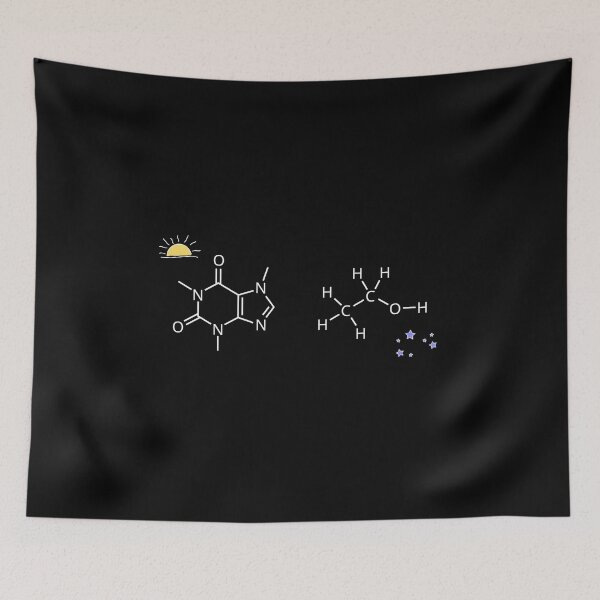 Item preview, Caffeine & Ethanol Chemistry (Dark Background) designed and sold by pschlesi.