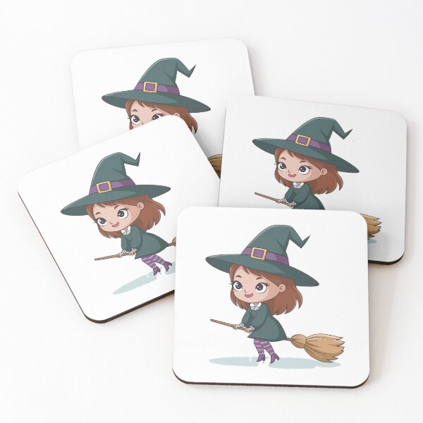 Item preview, A witch riding a broom. designed and sold by Joseph Hail.