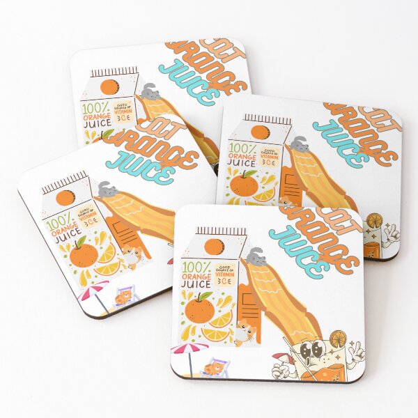 Item preview, Funny Cat Orange Juice Design – Cute Juice Box Cat Art for Kawaii Lovers designed and sold by KantaponEarth.