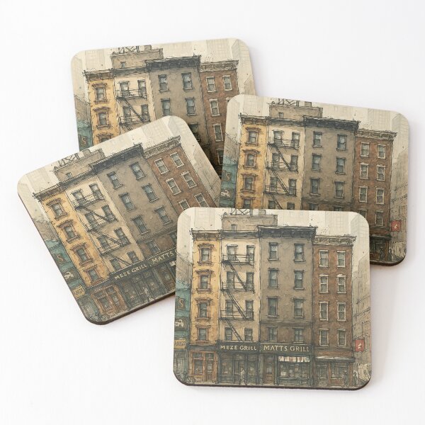Item preview, Old New York Streets: A Watercolor Memory designed and sold by Proyava.Art.