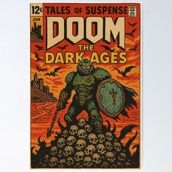 Item preview, Tales of Suspense: The Dark Ages Comic Book Cover designed and sold by WabushiDesigns.