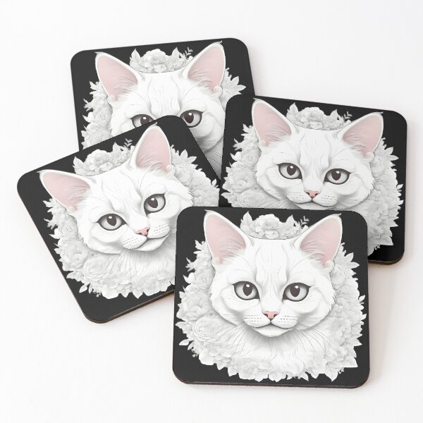 Item preview, Mysterious white cat designed and sold by Dakson Design - Fantasy Art.