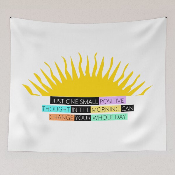 Item preview, One Small Positive Thought – Motivational Morning Quote to Inspire Your Day designed and sold by ArtsyExplorer.