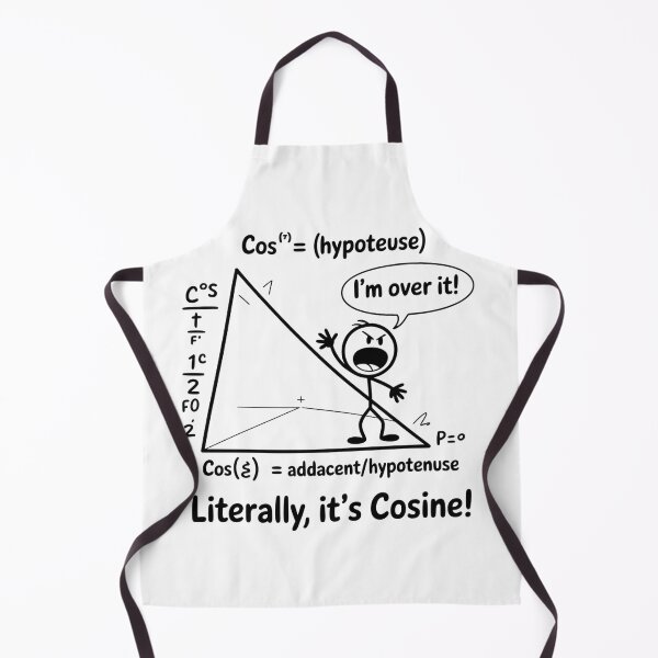Item preview, Geometry Pun T-Shirt – I’m Over It Cosine Math Meme Design designed and sold by PixelMuse2024.