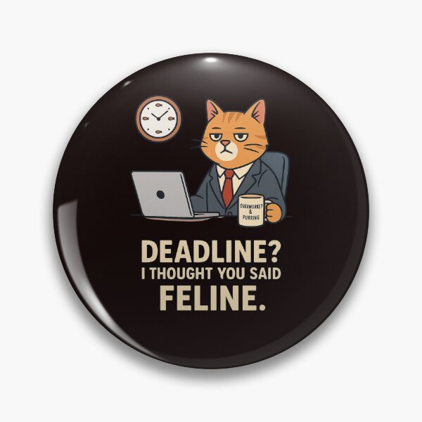 Item preview, Deadline? I thought you said Feline. designed and sold by FrameFlow.