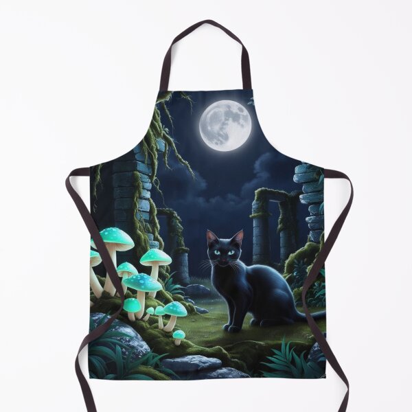 Item preview, Moonlit Magiccore – Cozy Goth Forest with Glowing Mushrooms designed and sold by MarCreativArt.