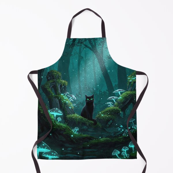 Item preview, Moonlit Magiccore – Cozy Goth Forest with Glowing Mushrooms designed and sold by MarCreativArt.