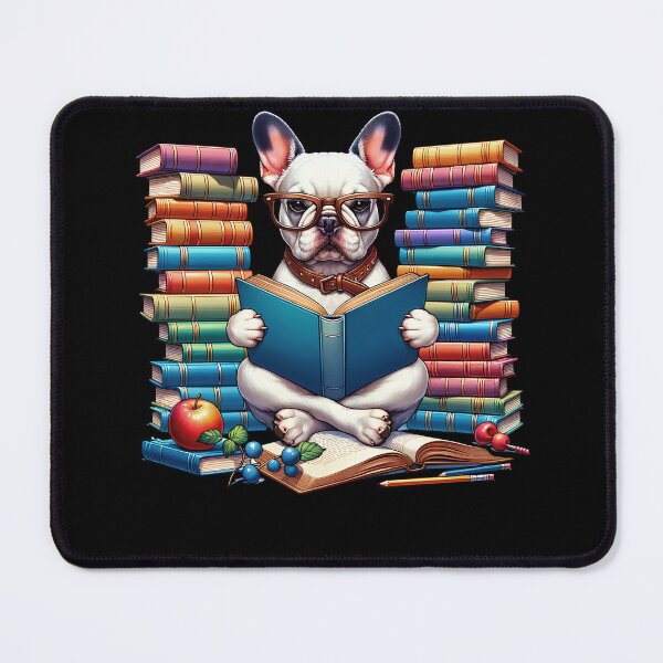 Item preview, Frenchie Reading Book Reader Bookworm French Bulldog Lover designed and sold by Kimberley King Art King Art.