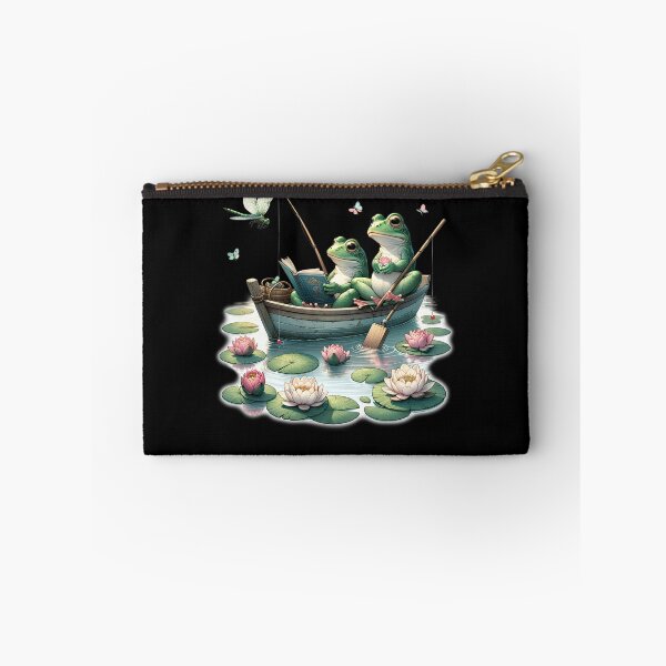 Item preview, Frog 90s Vintage Retro Nature Frog Book Lovers Boho Reader Fishing designed and sold by Kimberley King Art  King Art.