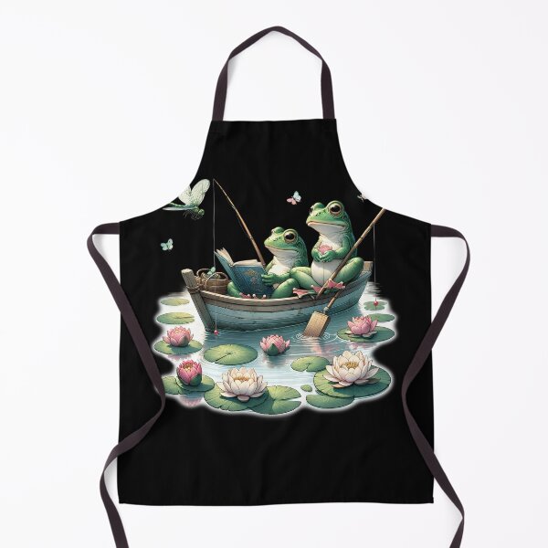 Item preview, Frog 90s Vintage Retro Nature Frog Book Lovers Boho Reader Fishing designed and sold by Kimberley King Art  King Art.