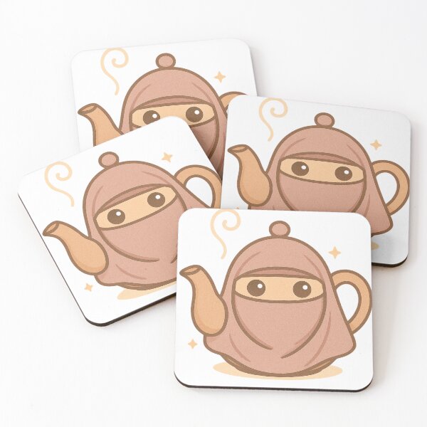 Item preview, Chai Crew: Niqabi Teapot – Kawaii Islamic Tea Time Design designed and sold by Sabr and Chai.