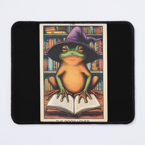 Item preview, Book Lover Frog Tarot Card Mystical Tarot Magical Literary designed and sold by Kimberley King Art  King Art.