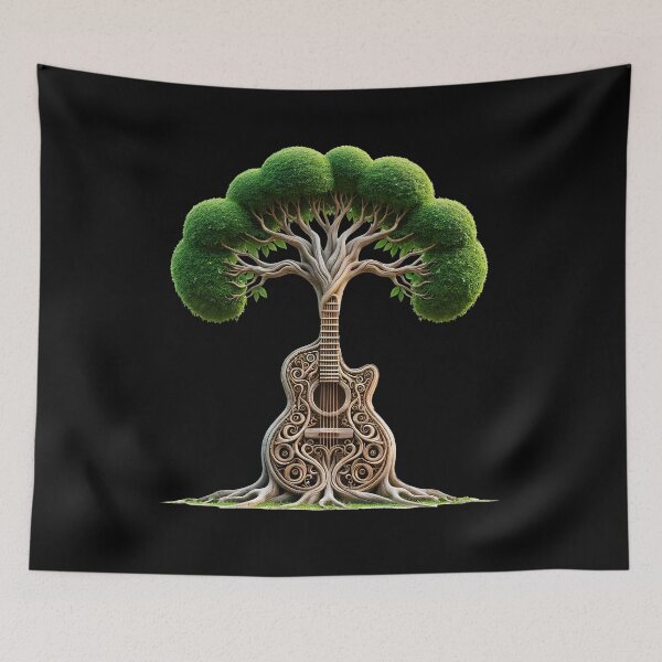 Item preview, Tree of Life Guitar Player Guitarist Guitar Lover designed and sold by Kimberley King Art  King Art.