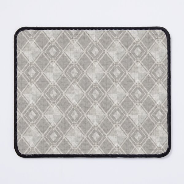 Item preview, Monochrome grey herringbone textured checkered pattern. designed and sold by marinaklykva.
