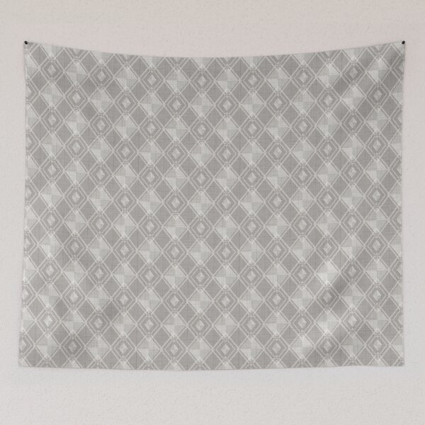 Item preview, Monochrome grey herringbone textured checkered pattern. designed and sold by marinaklykva.