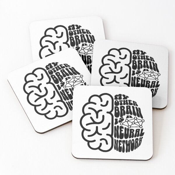 Item preview, My Other Brain Is a Neural Network – Minimalist AI Humor Design for Coders designed and sold by Honominu.