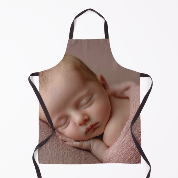 Item preview, Baby peacefully sleeps on fabric designed and sold by anytka.