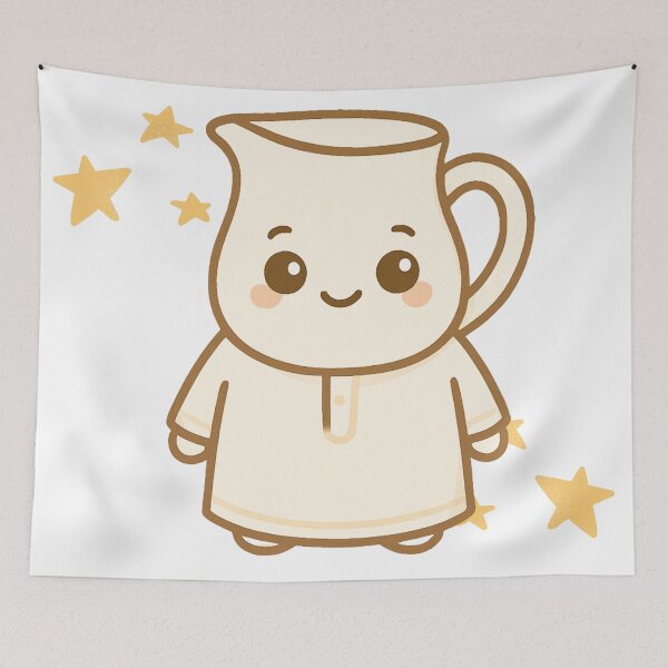 Item preview, Chai Crew: Milk Jug Mate – Cute Islamic Thobe Design designed and sold by Sabr and Chai.