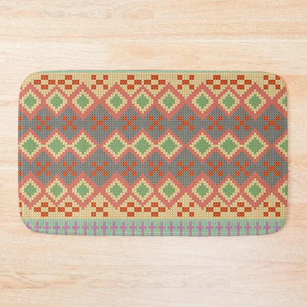Item preview, Pixel Weave Thai Diamond Pattern – Boho Fusion Style designed and sold by pangmee.