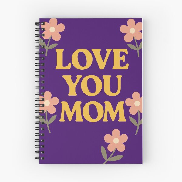 Aperçu de l'œuvre Je t'aime maman – Motif floral pour la fête des mères créée et vendue par Emanova9.