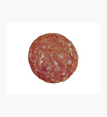 Salami Slice Photographic Print