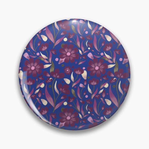 Item preview, Mulberry Whispers - Midnight Garden Blue designed and sold by holu_designs.