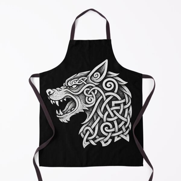 Item preview, Fenrir Norse Wolf in Viking Knotwork Style designed and sold by Odd World.
