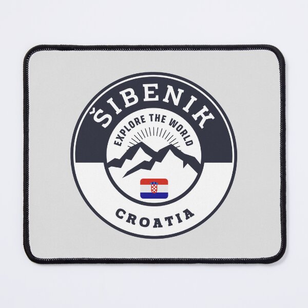 Item preview, Šibenik Croatia Black and White Crest designed and sold by World Designs.