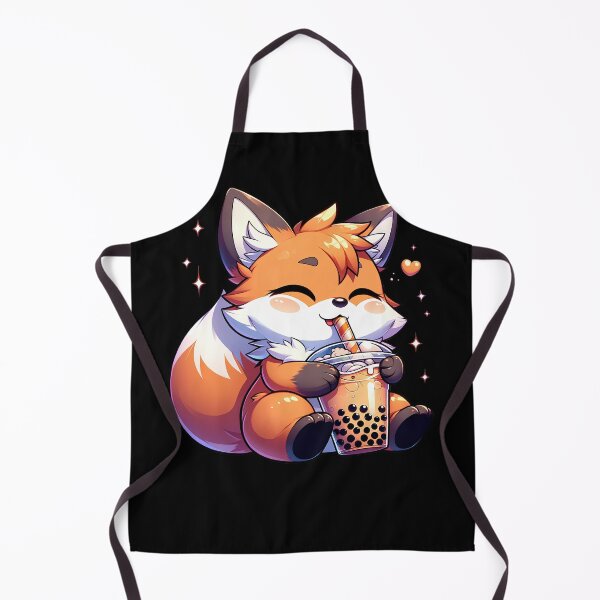 Item preview, Cute Kawaii Fox Drink Bubble Tea Milk Tea Lover designed and sold by Kimberley King Art King Art.