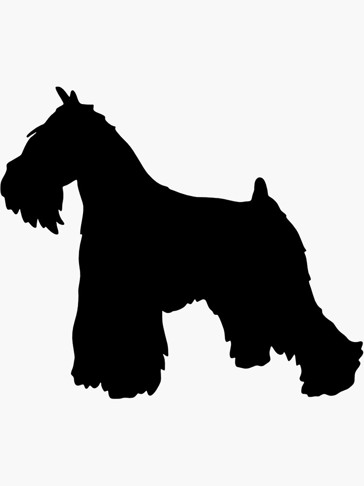 "miniature schnauzer" Sticker for Sale by joshuanaaa Redbubble