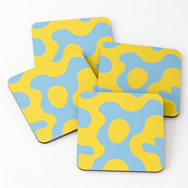 Item preview, Bold Yellow Blue Abstract Pattern designed and sold by LuxChu.