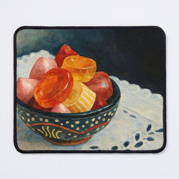 Item preview, Traditional Turkish Candy Akide in Watercolor – Akide Şekeri Still Life designed and sold by Pacika.