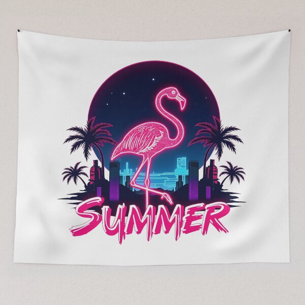 Item preview, Summer Flamingo neon summer designed and sold by Akasilius.