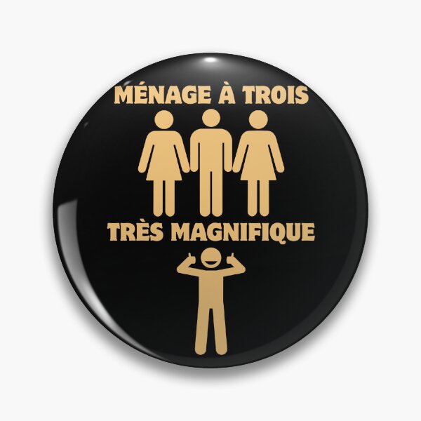 Item preview, Ménage à Trois Très Magnifique – Threesome Humor designed and sold by UNK-Fatigues.