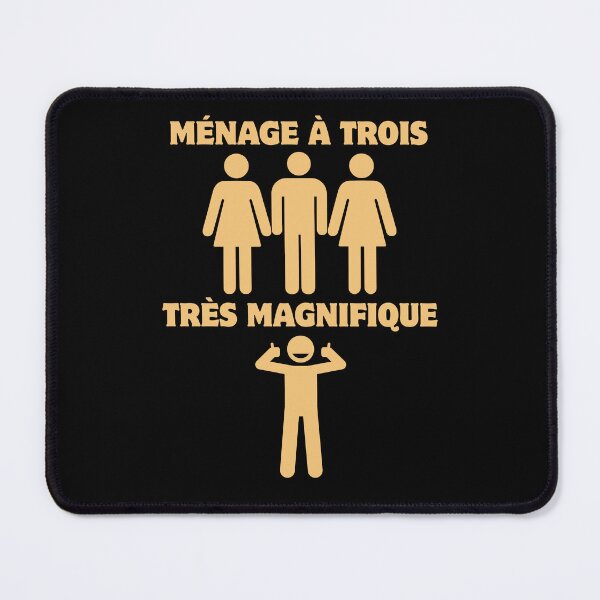 Item preview, Ménage à Trois Très Magnifique – Threesome Humor designed and sold by UNK-Fatigues.