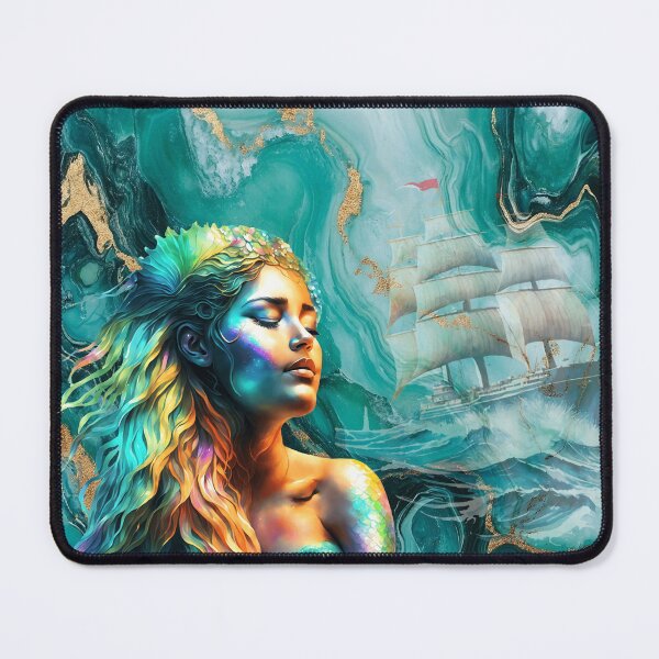 Item preview, Mermaid's Ship in Teal designed and sold by Jessielee72.