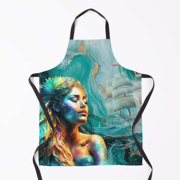 Item preview, Mermaid's Ship in Teal designed and sold by Jessielee72.