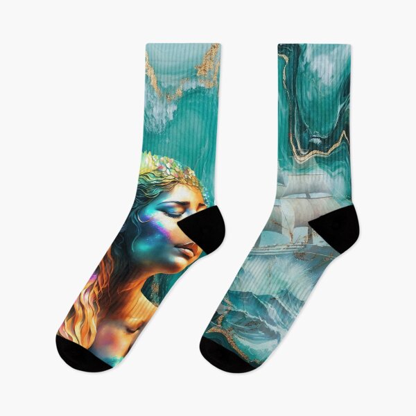 Item preview, Mermaid's Ship in Teal designed and sold by Jessielee72.