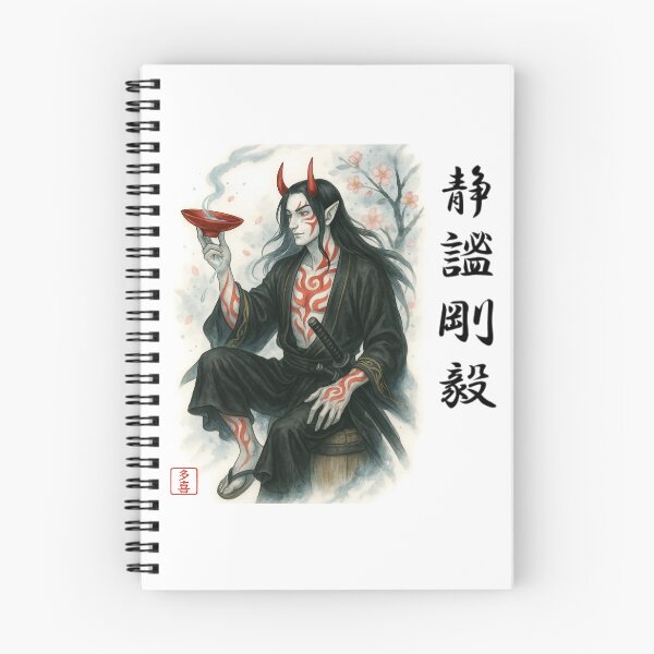 Item preview, 静謐剛毅 – Sumi-e Shuten Doji | Ink Spirit – Akka Series designed and sold by Taki_jp_design.