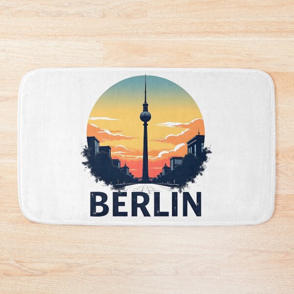Item preview, Berlin with TV tower sunset designed and sold by Akasilius.