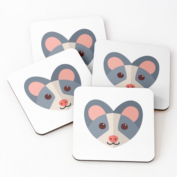 Item preview, Grey rodent face on a heart designed and sold by jazzydevil.