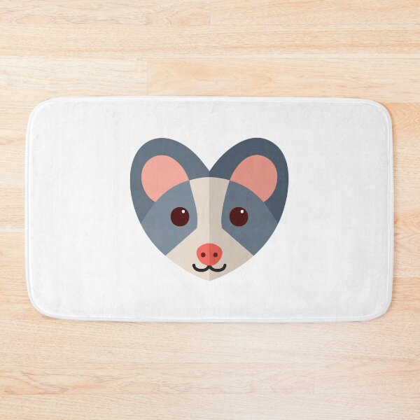 Item preview, Grey rodent face on a heart designed and sold by jazzydevil.