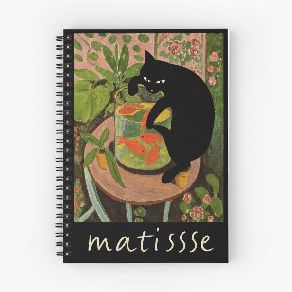 Item preview, matisse's goldfish and a cat designed and sold by NettiMagg.