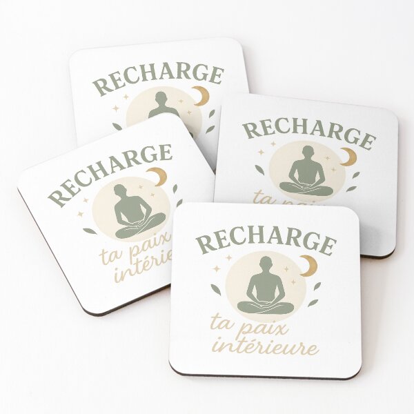 Aperçu de l'œuvre Recharge ta paix intérieure – Design zen et spirituel pour amateurs de méditation et bien-être créée et vendue par Youthinkai.